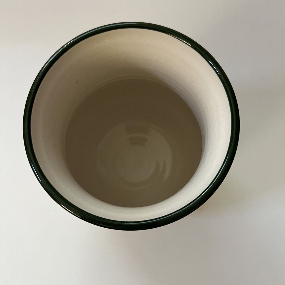 Hand Painted Ceramic Greek Canister Kitchen Utensil Holder Vase Branch & Olives - Picture 5 of 7